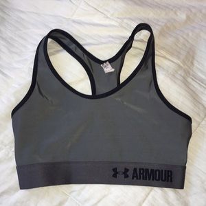 Grey Under Armour Sports Bra